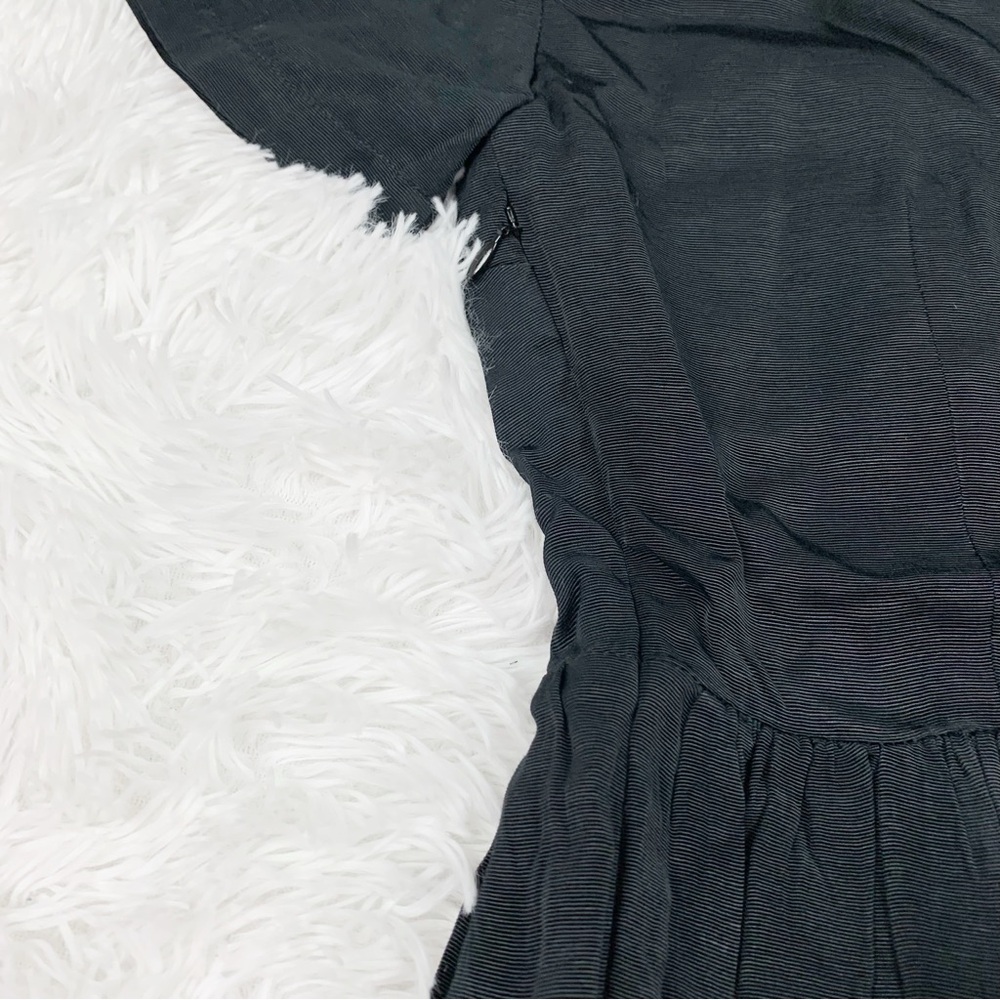 J Crew Collection shirtdress with jewel buttons short sleeve in‎ black - Picture 6 of 11